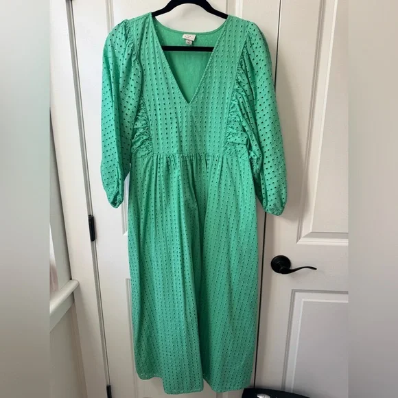 a new day Green Eyelet Dress - Picture 2 of 7